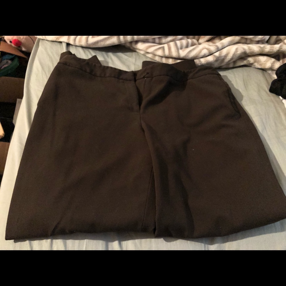 Dark brown dress pants. Petite in size. - Picture 3 of 6